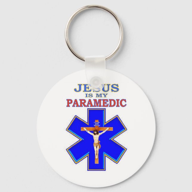 JESUS IS MY PARAMEDIC KEYCHAIN (Front)