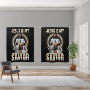 Jesus Is My Savior Blackout Curtain