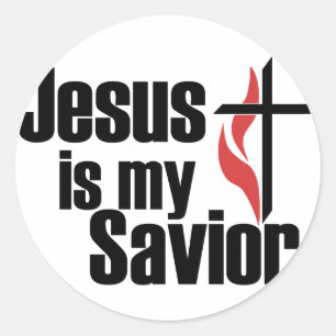 Jesus is my Savior Classic Round Sticker