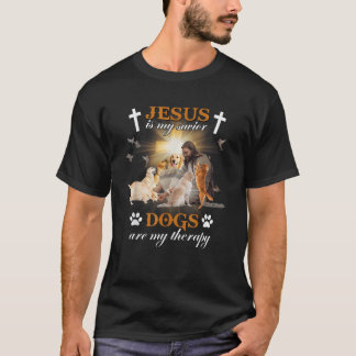 Jesus Is My Savior Dogs Are My Therapy T Shirt