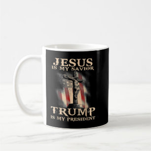 Jesus Is My Savior Fishing Is My Therapy Christian Coffee Mug