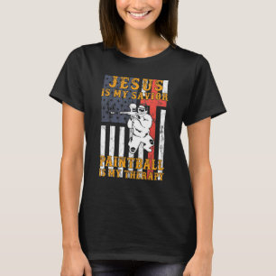 Jesus Is My Savior Paintball Is My Therapy Hoodie T-Shirt