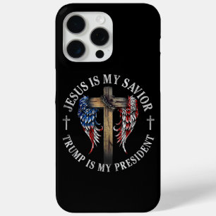 Jesus Is My Savior Trump Is My President 2024 USA iPhone 15 Pro Max Case