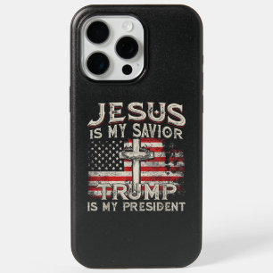 Jesus Is My Savior Trump Is My President American iPhone 15 Pro Max Case