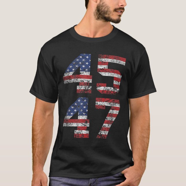 Jesus Is My Savior Trump Is My President American  T-Shirt (Front)