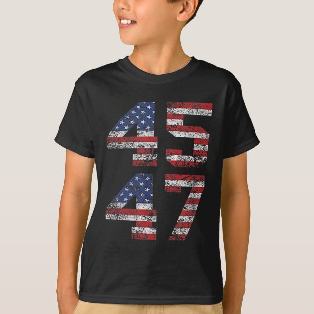 Jesus Is My Savior Trump Is My President American T-Shirt (Front)