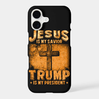 Jesus Is My Savior Trump Is My President iPhone 17 Case