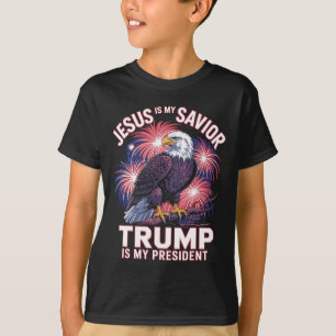 Jesus Is My Savior Trump Is My President Religious T-Shirt