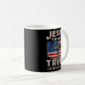 Jesus Is My Savior, Trump.Is.My President Squared. Coffee Mug (Front Right)