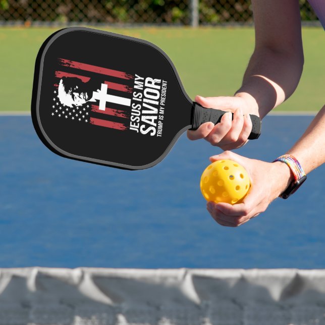 Jesus Is My Savior Trump Is My President Trump USA Pickleball Paddle (Insitu)