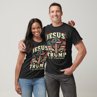 Jesus Is My Savior Trump Is My President Vintage T-Shirt