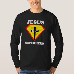 Jesus Is My Superhero Cute Powerful Christian Ame T-Shirt