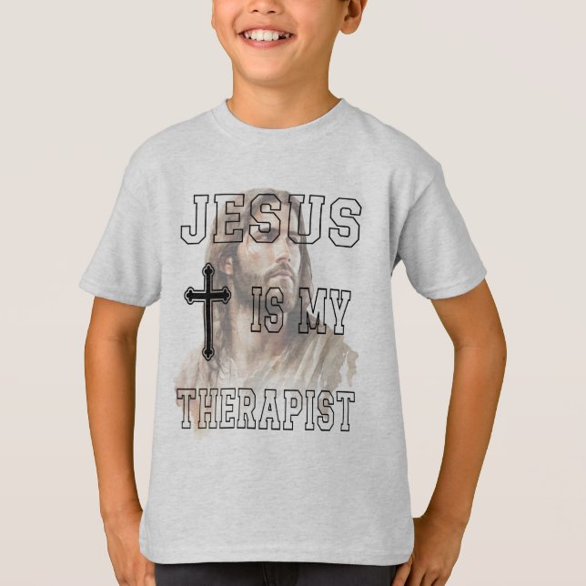 Jesus Is My Therapist Classic T-shirt (Front)