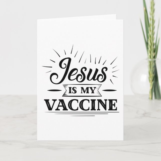 Jesus Is My Vaccine Card (Front)