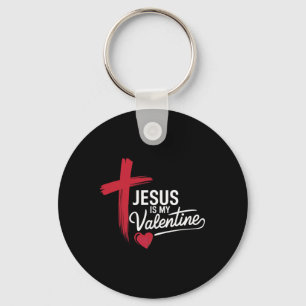 Jesus Is My Valentine Christian Love Keychain