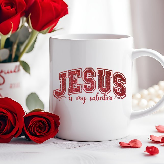 Jesus Is My Valentine Christian Valentine's Day Coffee Mug (Jesus Is My Valentine Christian Valentine's Day Coffee Mug)