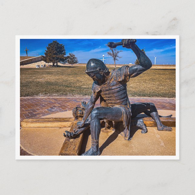 Jesus is Nailed to the Cross  Postcard (Front)