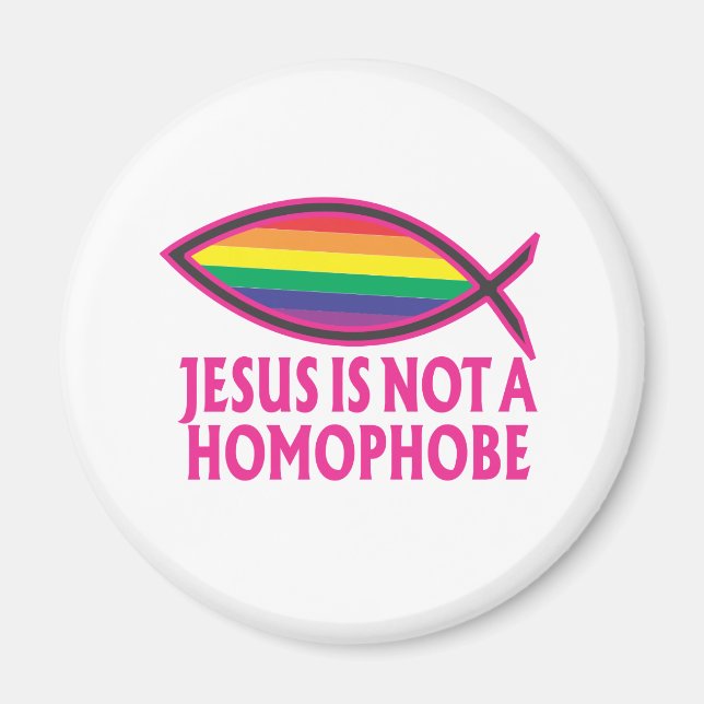 Jesus Is Not A Homophobe Magnet (Front)