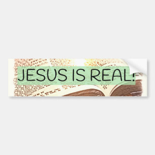 JESUS IS REAL! BUMPER STICKER