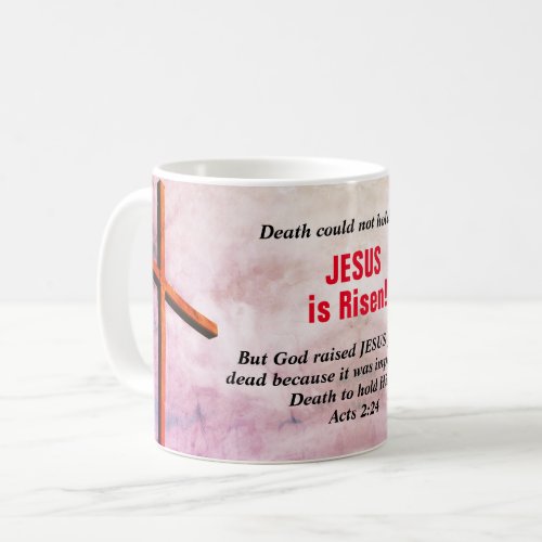 JESUS IS RISEN Christian Easter Coffee Mug