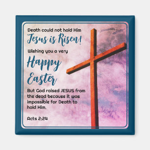 JESUS IS RISEN Christian Easter Favor Magnet