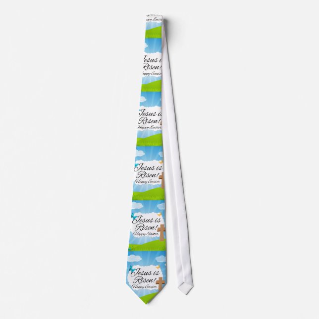 Jesus is Risen, Christian Easter Neck Tie (Front)