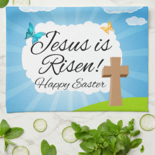 Jesus is Risen, Christian Easter Towel