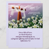 Jesus is Risen! Easter Church Bulletins (Front/Back)