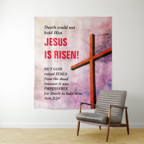 JESUS IS RISEN Easter Church Tapestry