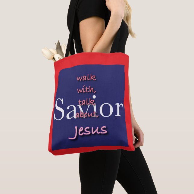 Jesus Is Savior  Tote Bag (Close Up)