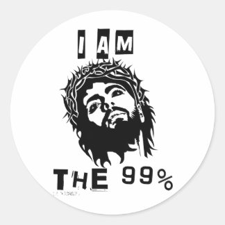 Jesus Is The 99% Classic Round Sticker