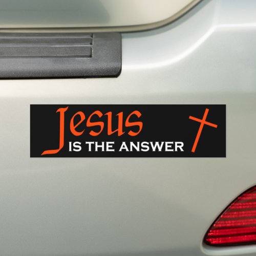 Jesus is the Answer  Bumper Sticker