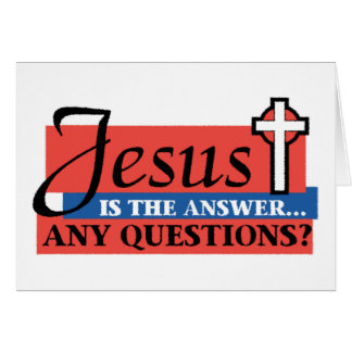 Jesus Is The Answer Cards