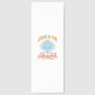 Jesus Is the Answer Christian Cross Vector Design_ Bookmarks