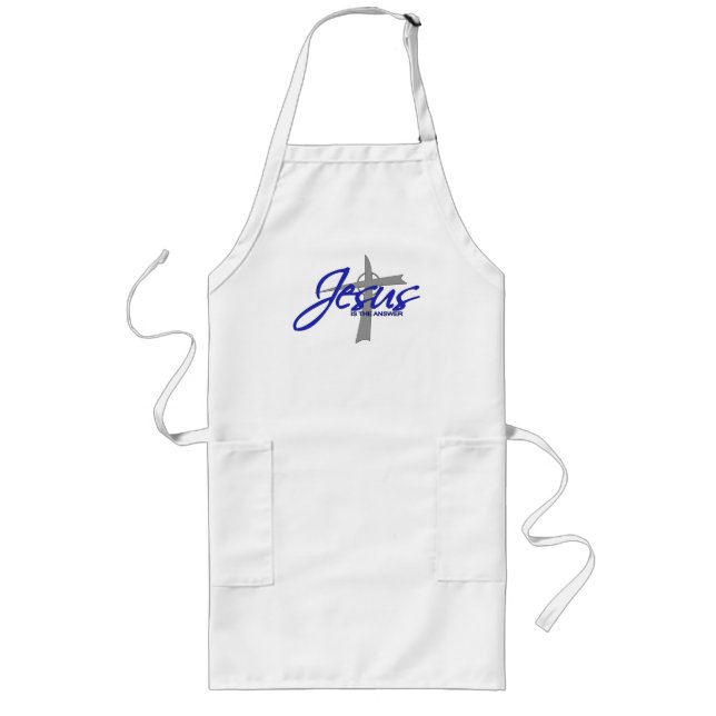 Jesus is the Answer Long Apron (Front)