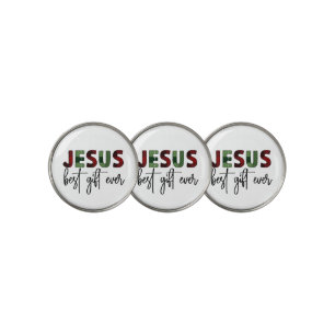 Jesus is the best gift ever Christian Christmas Golf Ball Marker