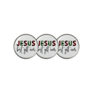 Jesus is the best gift ever Christian Christmas Golf Ball Marker
