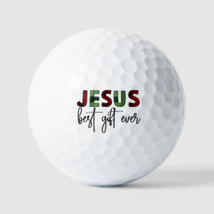Jesus is the best gift ever Christian Christmas Golf Balls