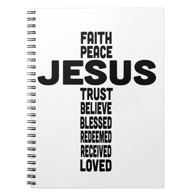 Jesus is the center cross design notebook (Front)