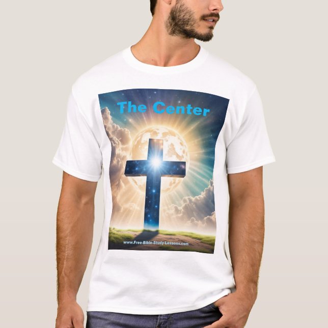 Jesus Is The Center Cross Men's T-Shirt (Front)