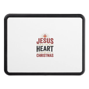 Jesus Is the Heart of Christmas Vintage Shirt Hitch Cover