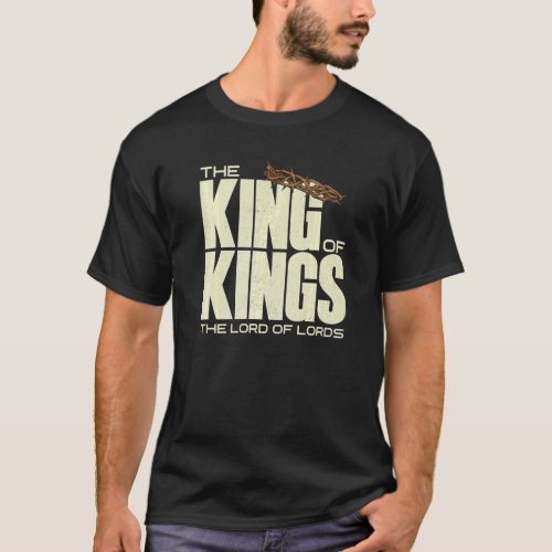 Jesus Is The King Of Kings Crucifixion Cross Crown T_Shirt