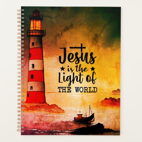 Jesus is the Light of the World Bible Verse  Planner