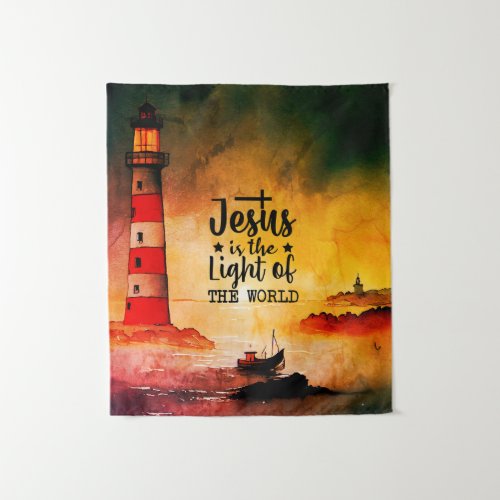 Jesus is the Light of the World Bible Verse  Tapestry