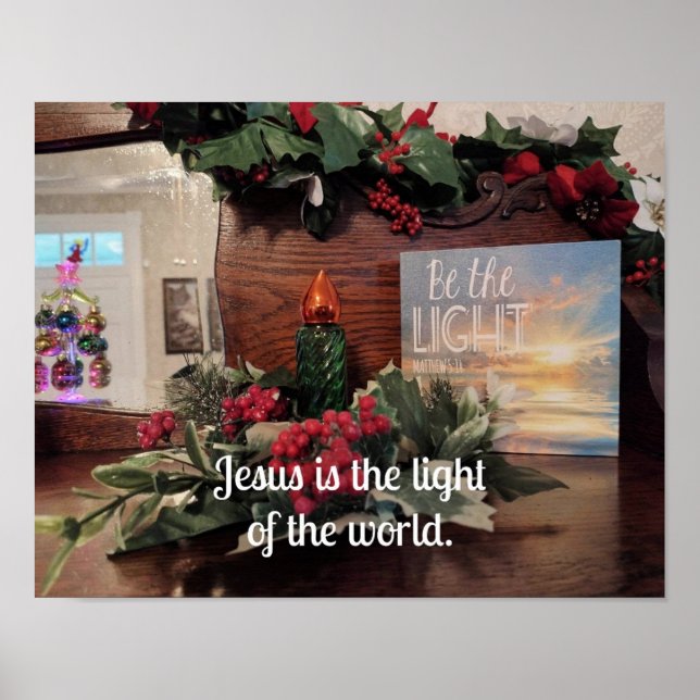 Jesus is the light of the world. poster (Front)