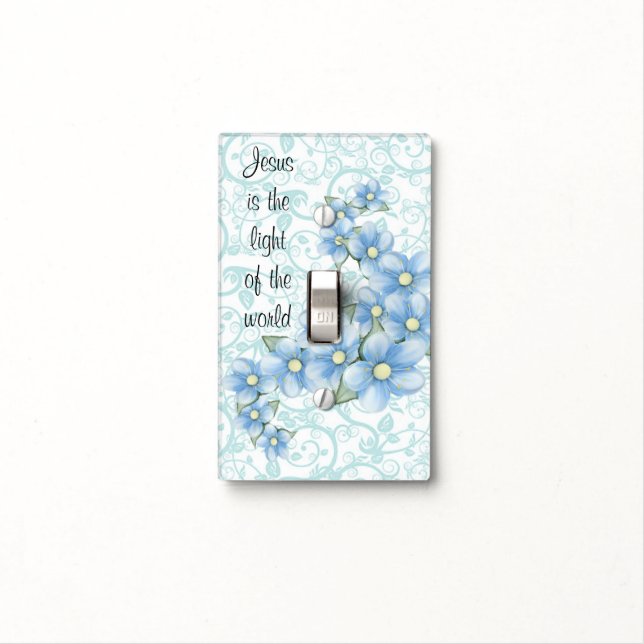 Jesus is the light of the world switch cover (In Situ)