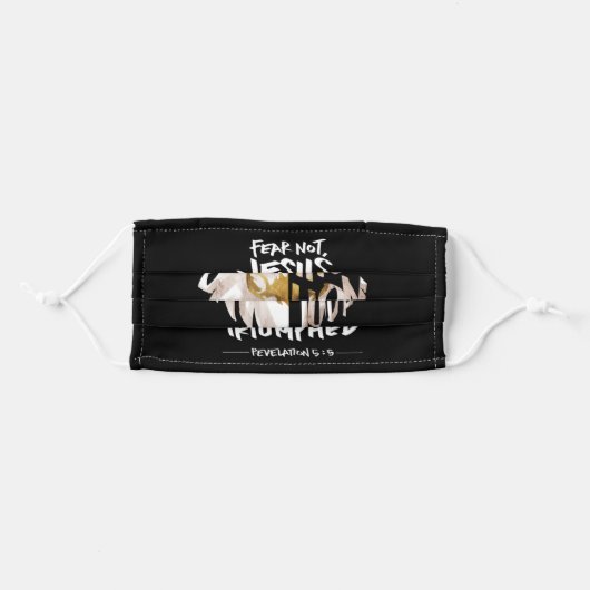 Jesus is the Lion of Judah - Christian Face Mask (Front, Folded)