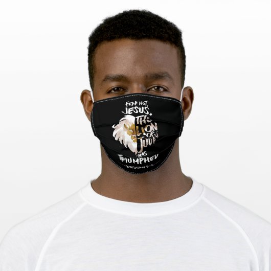 Jesus is the Lion of Judah - Christian Face Mask (Worn)