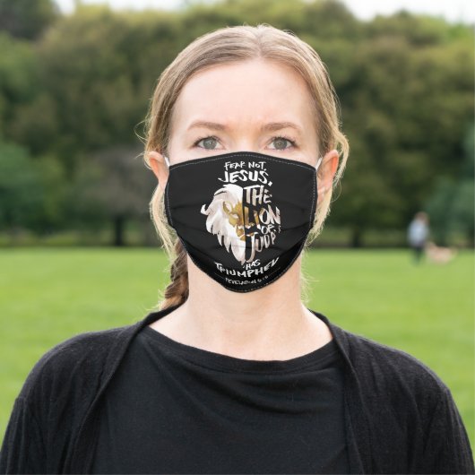 Jesus is the Lion of Judah - Christian Face Mask (Outside)