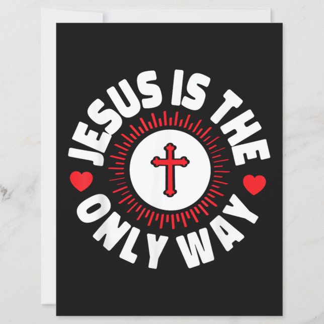 Jesus Is The Only Way Christianity (Front)